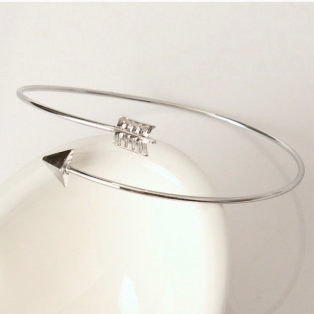 Silver arrow wrap bangle - Picture 4 of 4